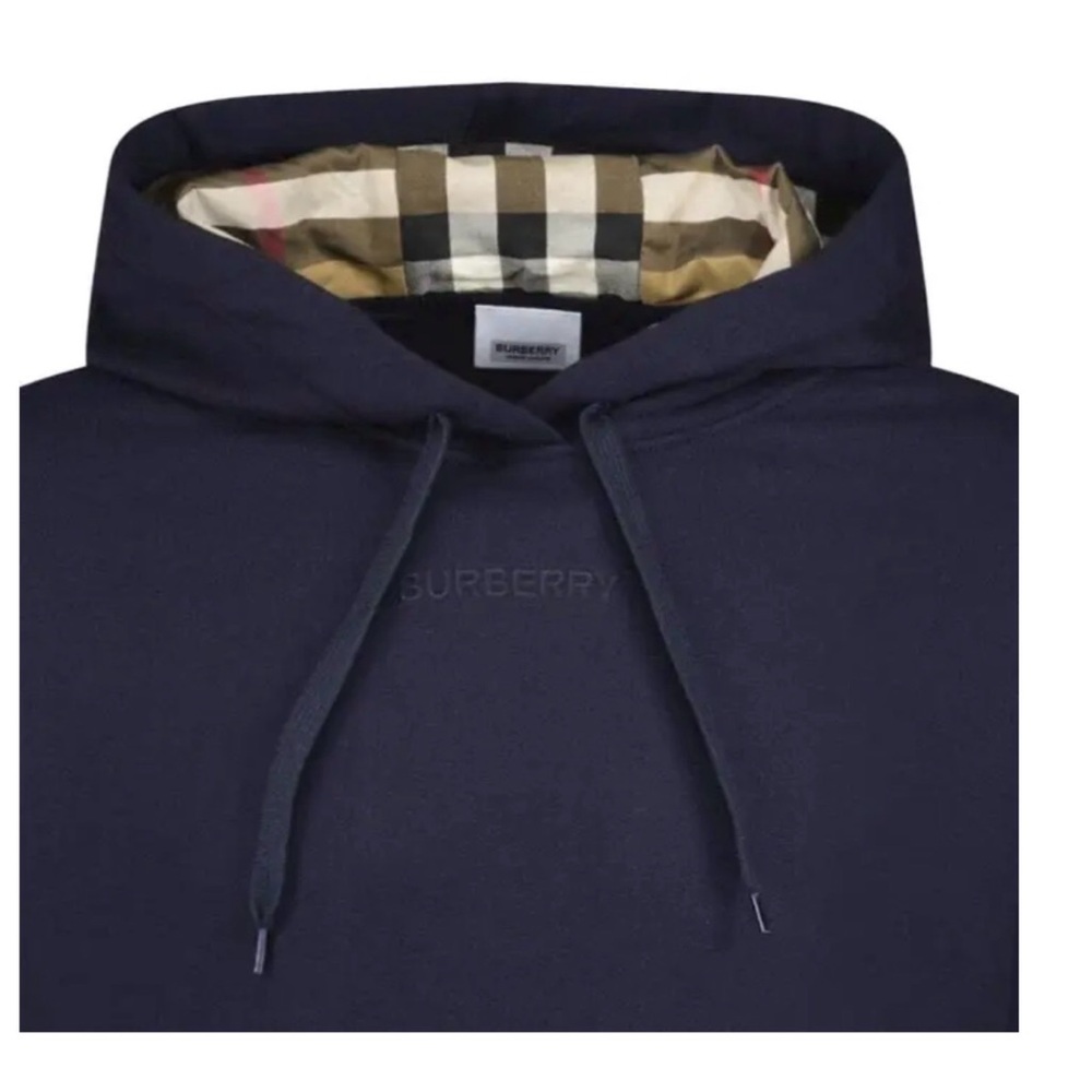 Navy Blue Burberry Talley Women's Hoodie - Picture 2 of 4